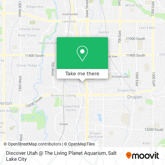 Discover Utah @ The Living Planet Aquarium map