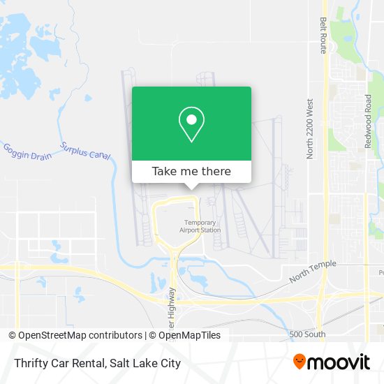 Thrifty Car Rental map