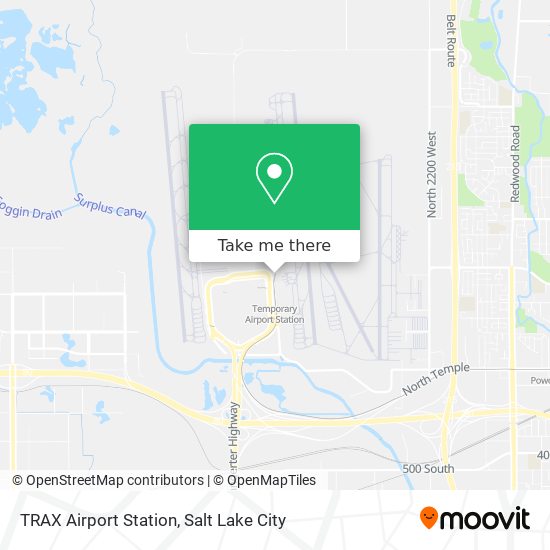 Mapa de TRAX Airport Station