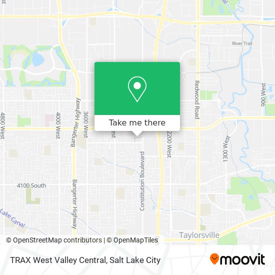 Mapa de TRAX West Valley Central