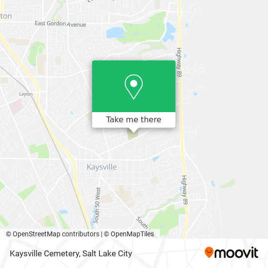 Kaysville Cemetery map