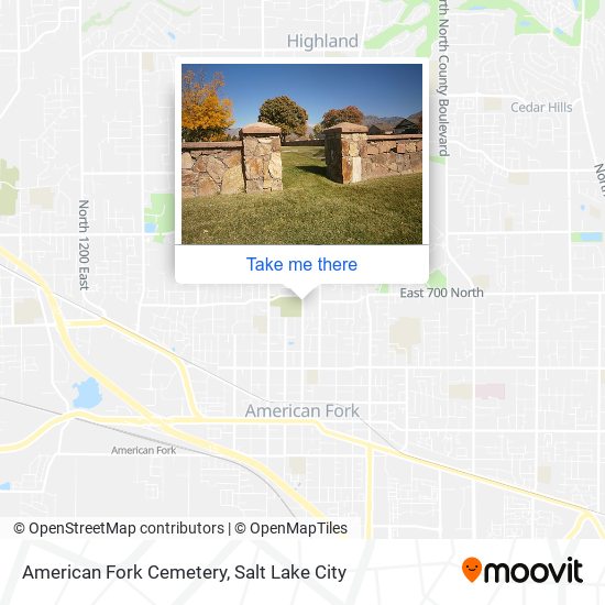 Mapa de American Fork Cemetery