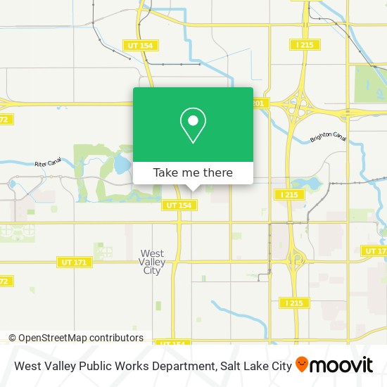 Mapa de West Valley Public Works Department