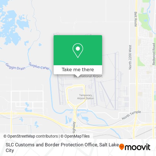 SLC Customs and Border Protection Office map