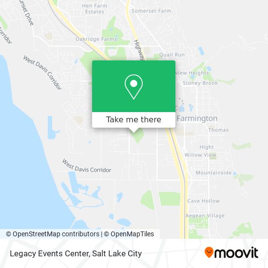 Legacy Events Center map