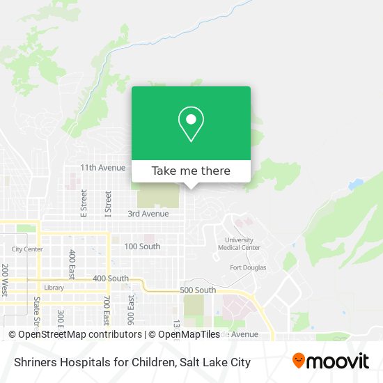 Shriners Hospitals for Children map