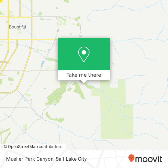 Mueller Park Canyon map