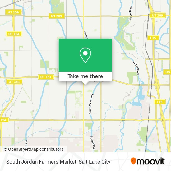 Mapa de South Jordan Farmers Market