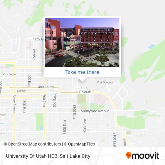 University Of Utah HEB map