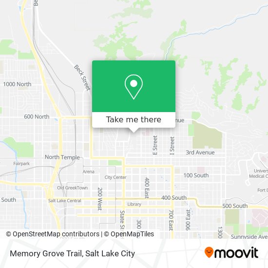Memory Grove Trail map