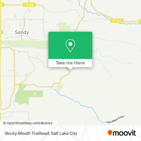 Mapa de Rocky Mouth Trailhead