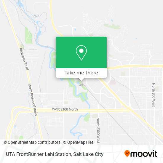 UTA FrontRunner Lehi Station map