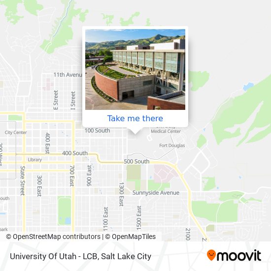 University Of Utah - LCB map