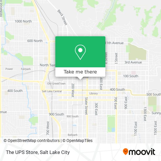 The UPS Store map