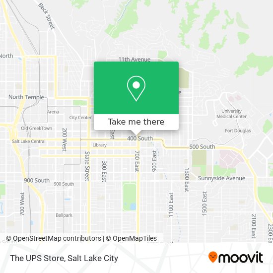 The UPS Store map