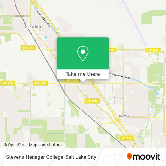 Stevens-Henager College map