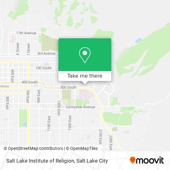 Salt Lake Institute of Religion map