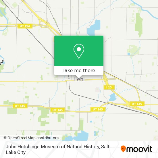 John Hutchings Museum of Natural History map