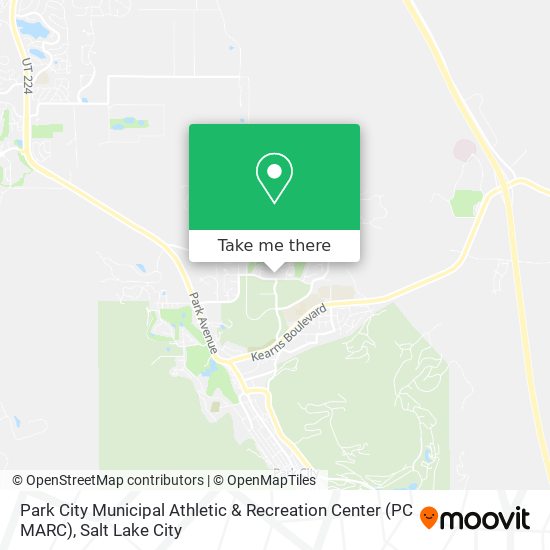 Mapa de Park City Municipal Athletic & Recreation Center (PC MARC)