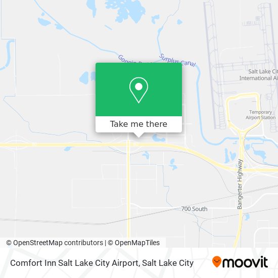 Mapa de Comfort Inn Salt Lake City Airport
