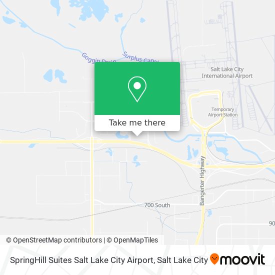SpringHill Suites Salt Lake City Airport map