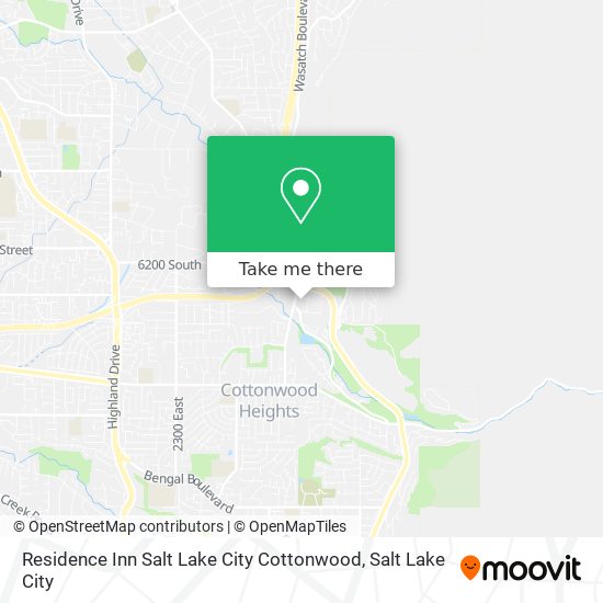 Residence Inn Salt Lake City Cottonwood map