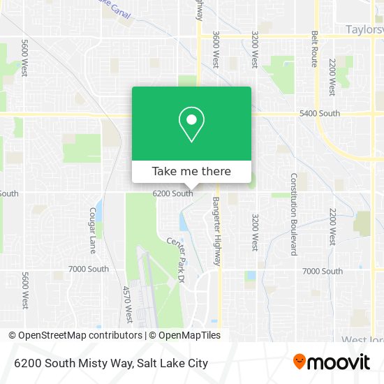 6200 South Misty Way map