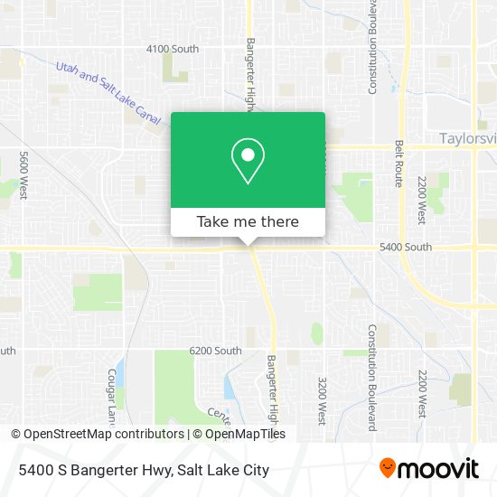 5400 S Bangerter Hwy map