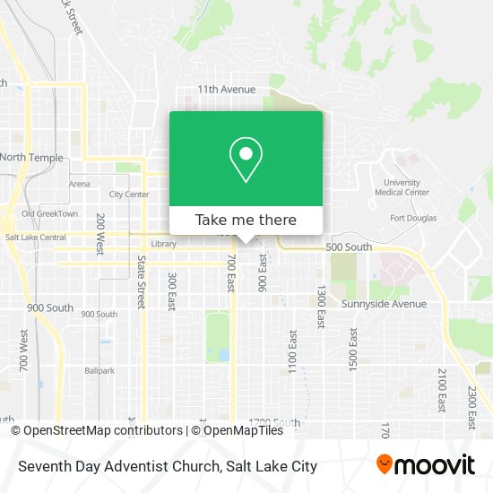 Seventh Day Adventist Church map
