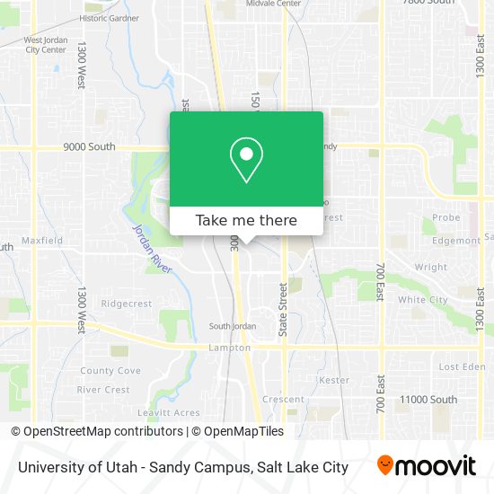 University of Utah - Sandy Campus map