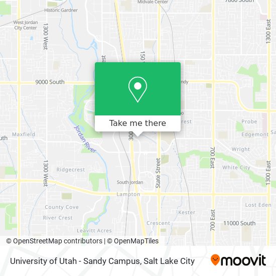 Mapa de University of Utah - Sandy Campus