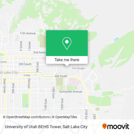 Mapa de University of Utah BEHS Tower