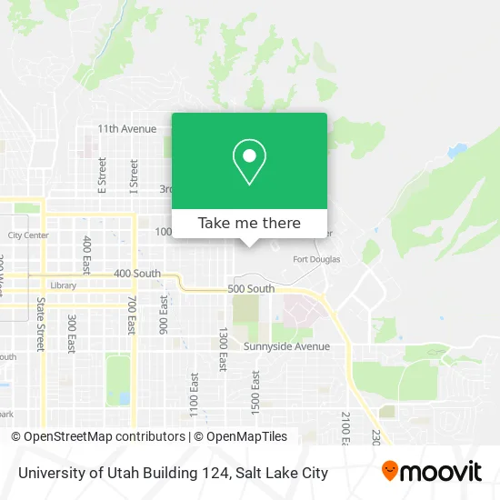 Mapa de University of Utah Building 124