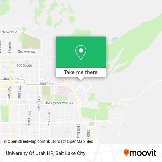 University Of Utah HR map