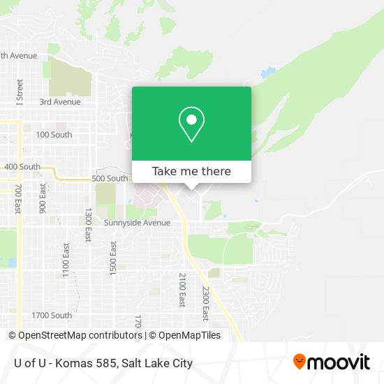 Mapa de U of U - Komas 585