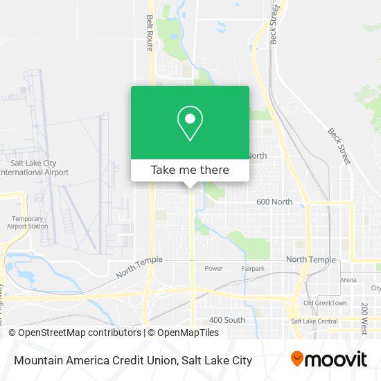 Mapa de Mountain America Credit Union