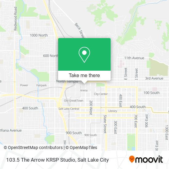 Mapa de 103.5 The Arrow KRSP Studio