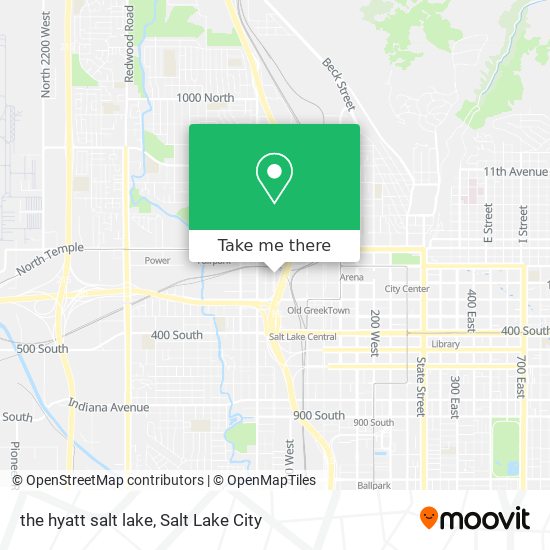 the hyatt salt lake map