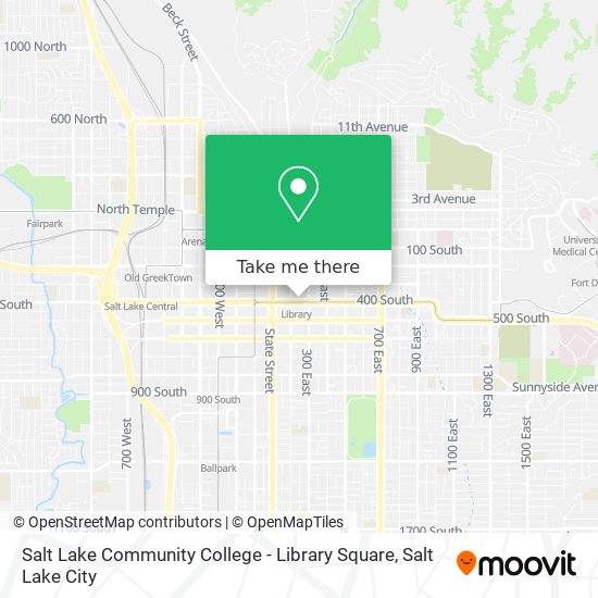 Salt Lake Community College - Library Square map