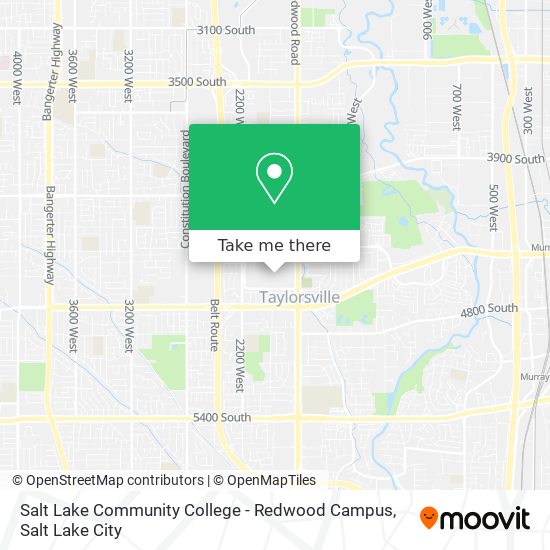 Mapa de Salt Lake Community College - Redwood Campus