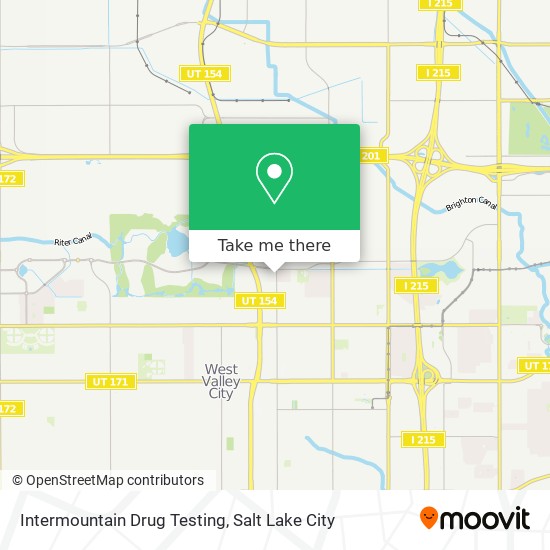 Mapa de Intermountain Drug Testing