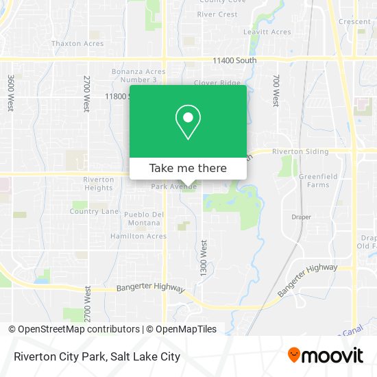 Riverton City Park map
