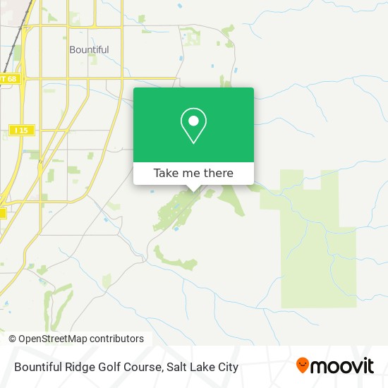 Bountiful Ridge Golf Course map