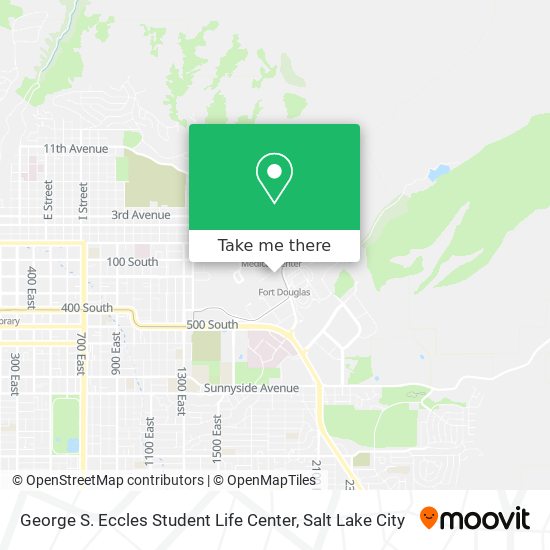 Mapa de George S. Eccles Student Life Center