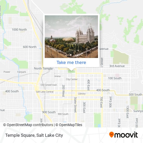 Temple Square map