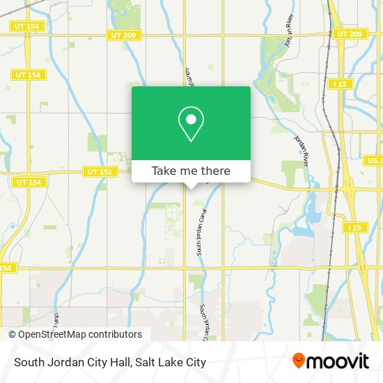 Mapa de South Jordan City Hall