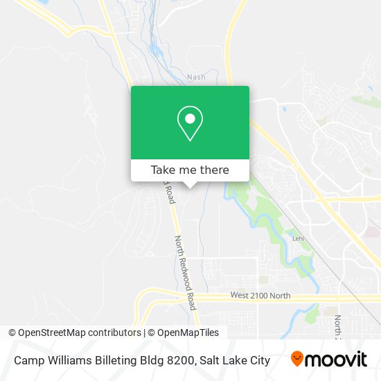 Camp Williams Billeting Bldg 8200 map