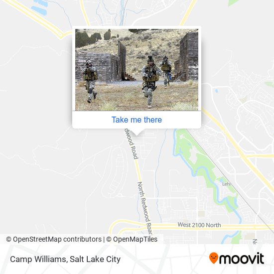 Camp Williams map