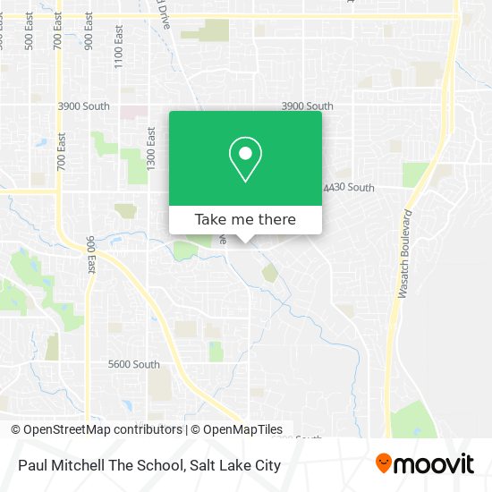 Paul Mitchell The School map