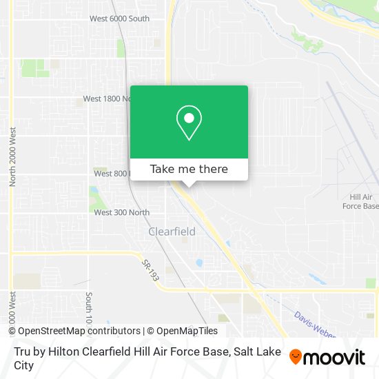 Mapa de Tru by Hilton Clearfield Hill Air Force Base